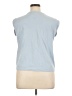 A New Day 100% Cotton Blue Short Sleeve Top Size XL - photo 2