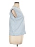 A New Day 100% Cotton Blue Short Sleeve Top Size XL - photo 4