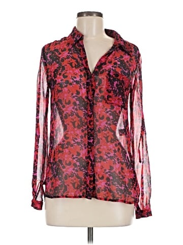Diane von Furstenberg Long Sleeve Silk Top (view 1)