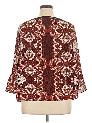 INC International Concepts 3/4 Sleeve Blouse (view 2)