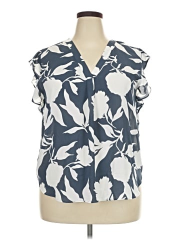 Ann Taylor Factory Short Sleeve Blouse (view 1)