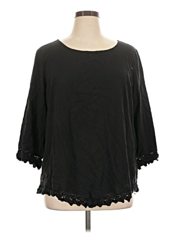 Soft Surroundings 3/4 Sleeve Top (view 1)