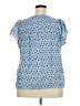 Gap Blue Short Sleeve Blouse Size XXL - photo 2