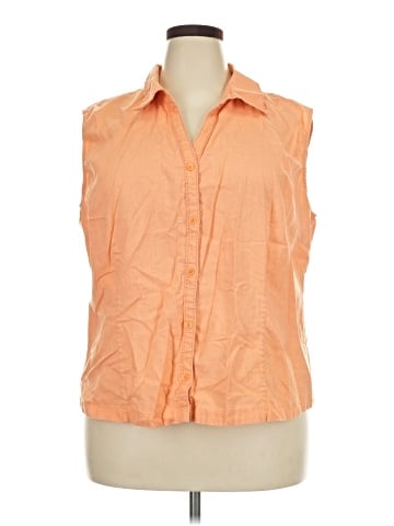 Cj Banks Sleeveless Button-Down Shirt (view 1)