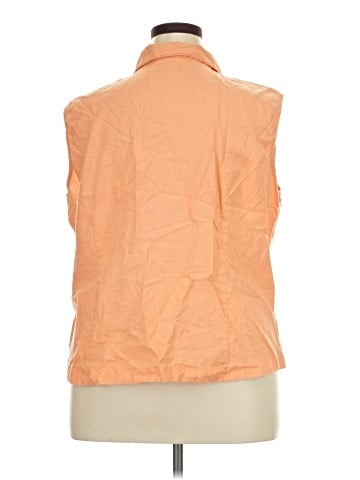 Cj Banks Sleeveless Button-Down Shirt (view 2)
