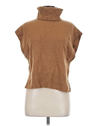 Madewell (Re)sourced Cashmere Turtleneck Sweater Vest (view 1)