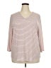 Chico's Pink 3/4 Sleeve Top Size XXL (4) - photo 1