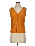 Vince. 100% Polyester Orange Sleeveless Blouse Size XXS - photo 1