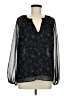 Kaileigh 100% Polyester Black Long Sleeve Blouse Size M - photo 1