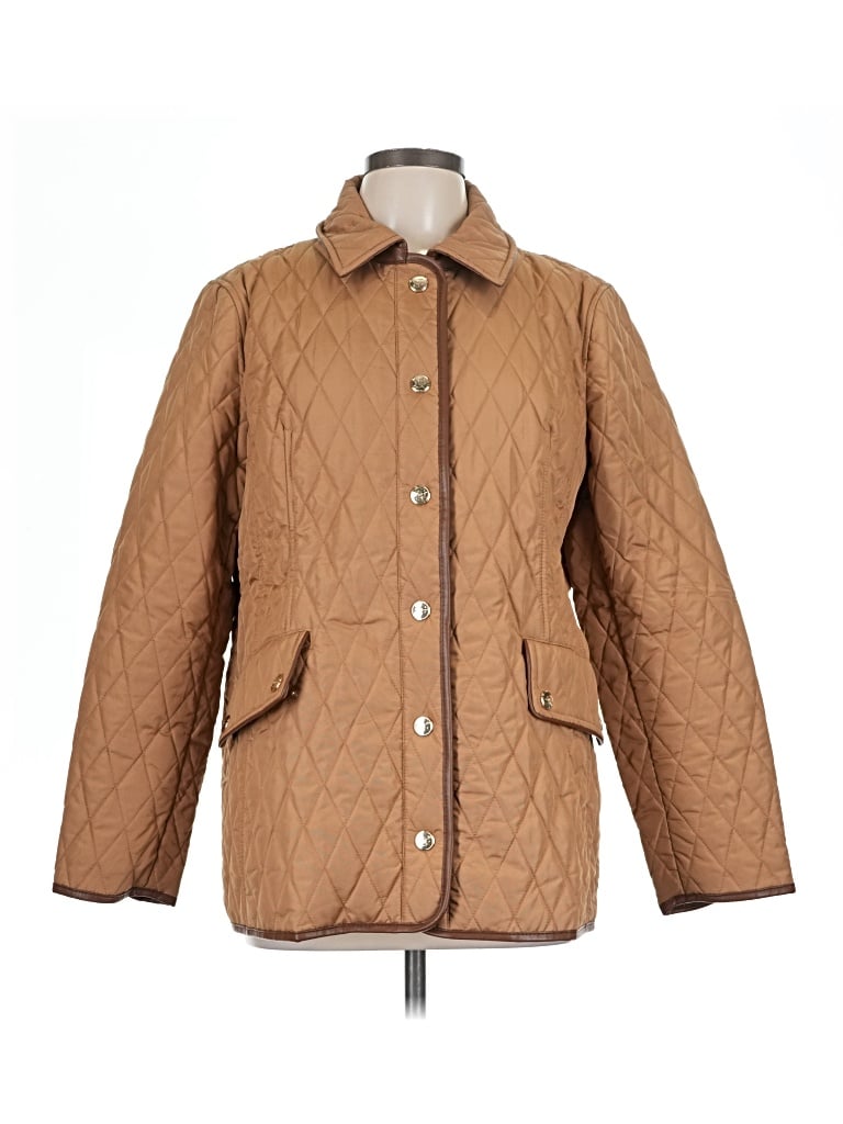 Pre-owned Chico's Coat In Brown