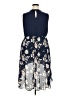 Torrid 100% Polyester Floral Blue Casual Dress Size 2X Plus (2) - photo 2