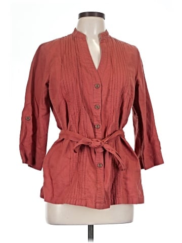 Jaclyn Smith 3/4 Sleeve Button-Down Shirt (view 1)