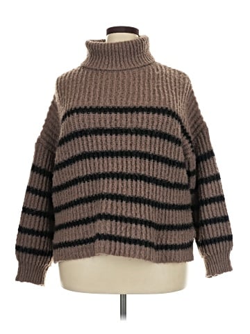 Line & Dot Turtleneck Sweater (view 1)
