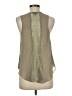 Topshop 100% Polyester Green Sleeveless Top Size 8 - photo 2