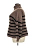 Line & Dot Stripes Brown Turtleneck Sweater Size L - photo 5