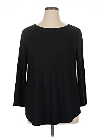 Ann Taylor LOFT 3/4 Sleeve T-Shirt (view 1)