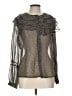 Zara Basic 100% Polyester Black Long Sleeve Blouse Size L - photo 1