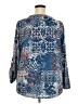 Ruby Rd. 100% Polyester Print Blue Pullover Sweater Size 2X - photo 2
