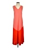 Natori Color Block Orange Casual Dress Size S - photo 1