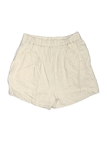 Madewell Clean Pull-On Shorts in Linen-Cotton (view 2)
