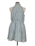 Express 100% Polyester Houndstooth Blue Casual Dress Size XL - photo 2