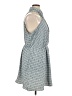 Express 100% Polyester Houndstooth Blue Casual Dress Size XL - photo 4