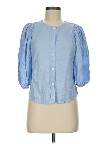 H&M 3/4 Sleeve Button-Down Shirt (view 1)
