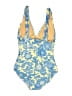 J.Crew Print Yellow One Piece Swimsuit Size 8 - photo 2