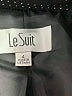 Le Suit 100% Polyester Houndstooth Black Blazer Size 4 - photo 6