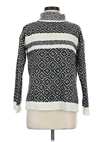 Cable & Gauge Turtleneck Sweater (view 1)