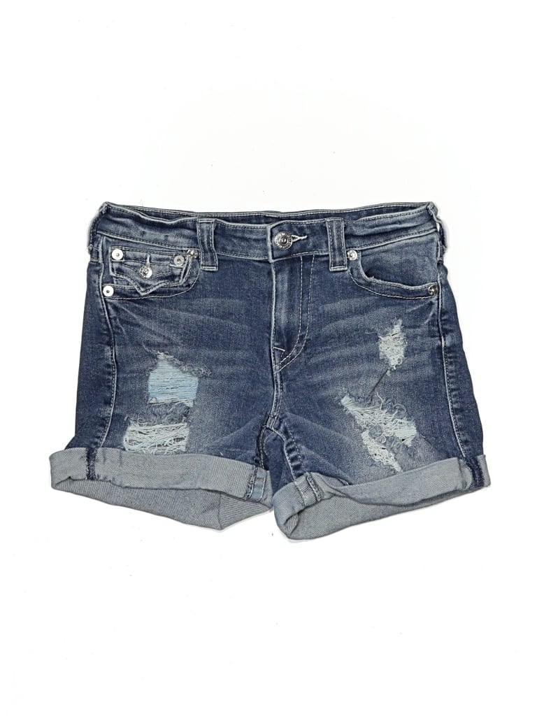 Pre-owned True Religion Denim Shorts In Blue