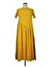 Unbranded 100% Polyester Yellow Casual Dress Size XL (estimated) - photo 1