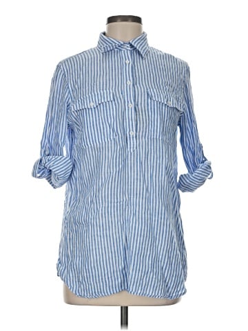 Lauren by Ralph Lauren 3/4 Sleeve Button-Down Shirt (view 1)
