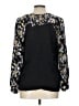 Boden 100% Viscose Black Long Sleeve Blouse Size 12 - photo 2