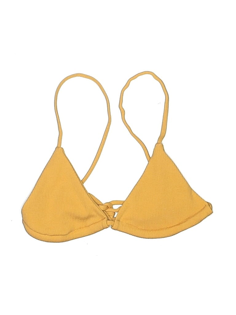 Pre-owned Zaful Swimsuit Top Yellow Swimwear