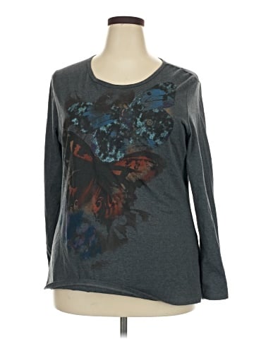 Just My Size 3/4 Sleeve T-Shirt (view 1)