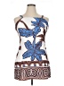 Unbranded 100% Polyester Graphic Brown Cocktail Dress Size XL - photo 1