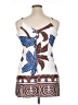 Unbranded 100% Polyester Graphic Brown Cocktail Dress Size XL - photo 2