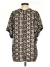 Lush 100% Polyester Black Short Sleeve Blouse Size S - photo 2
