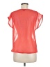 Bongo 100% Polyester Silver Short Sleeve Blouse Size M - photo 2