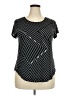 Alfani Black Short Sleeve Top Size XXL - photo 1