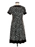 Apt. 9 Animal Print Black Casual Dress Size M (petite) - photo 2