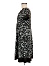 Apt. 9 Animal Print Black Casual Dress Size M (petite) - photo 5