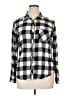 Maurices Checkered-gingham Black Long Sleeve Button-Down Shirt Size XL - photo 1