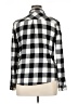Maurices Checkered-gingham Black Long Sleeve Button-Down Shirt Size XL - photo 2