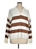 Vince Camuto Stripes Ivory Pullover Sweater Size XL - photo 1