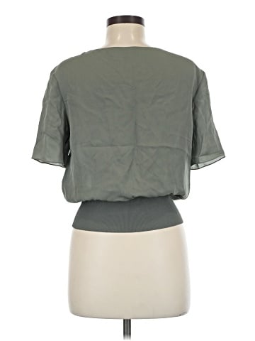 Theory Short Sleeve Silk Top (view 2)