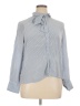 J.Crew 100% Viscose Stripes Blue Long Sleeve Blouse Size XL - photo 1