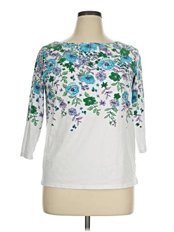 Talbots 3/4 Sleeve T-Shirt (view 1)