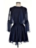 Aqua 100% Polyester Polka Dots Blue Cocktail Dress Size S - photo 1